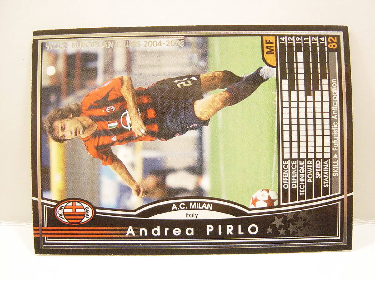 WCCF English version abroad limitation ejection version 2004-2005 Andre a*piruroAndrea Pirlo 1979 Italy AC Milan European Clubs 04-05 Panini