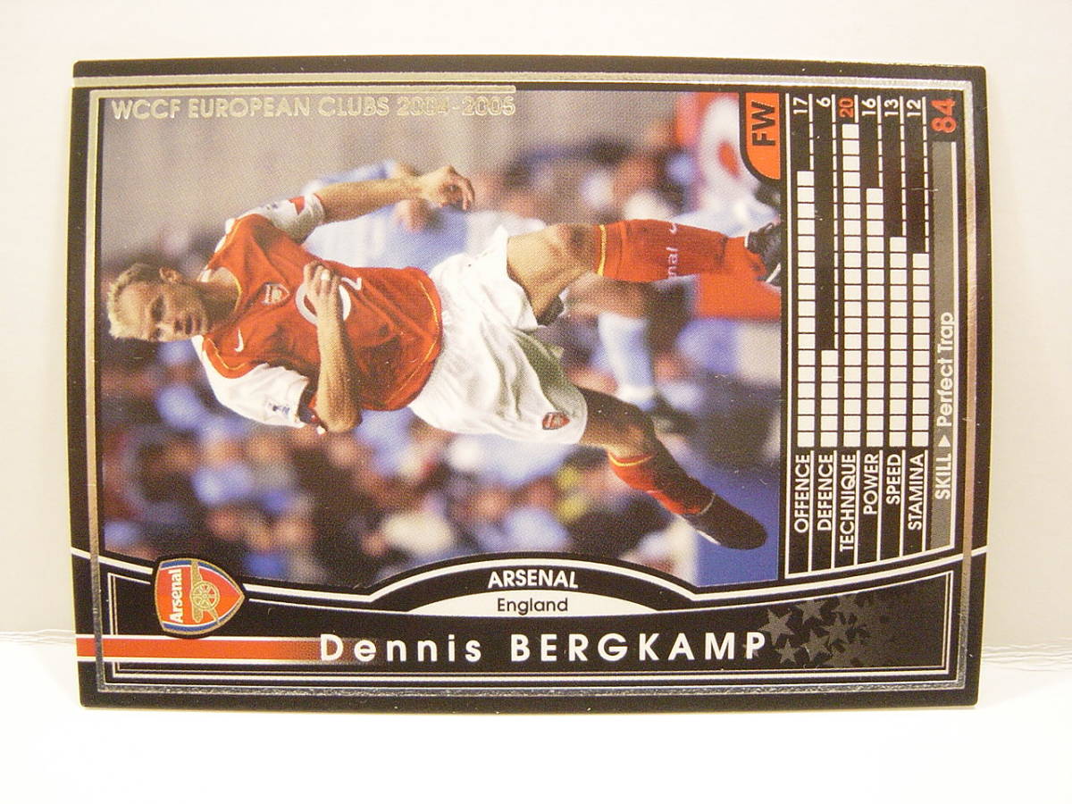 WCCF 英語版 海外限定排出版 2004-2005 デニス・ベルカンプ Dennis Bergkamp 1969 Dutch Holland　Arsenal FC 04-05 Panini_画像6