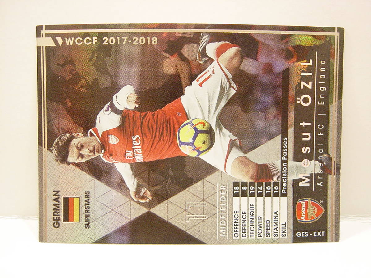 WCCF 2017-2018 GES-EXT メスト・エジル　Mesut Ozil 1988 Germany　Arsenal FC 17-18 Extra Card_画像2
