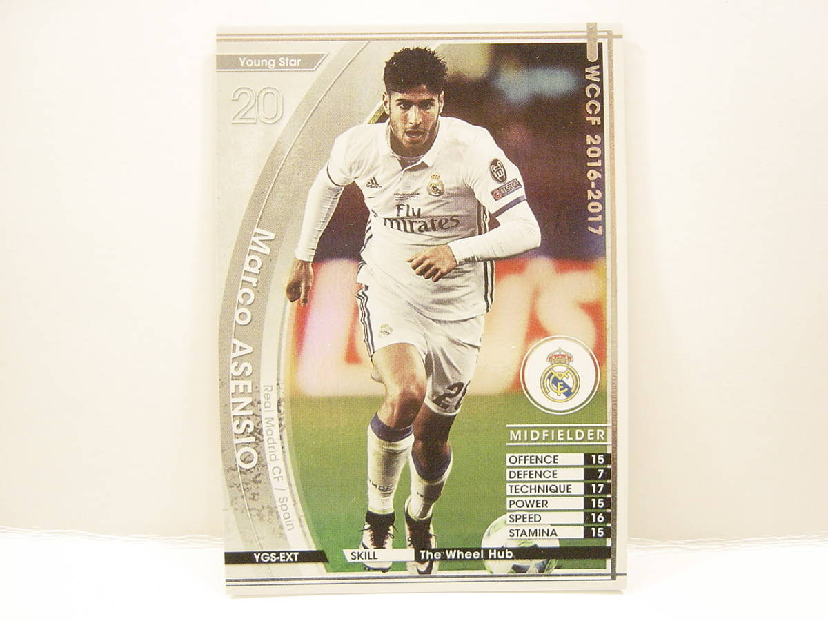 WCCF 2016-2017 YGS-EXT マルコ・アセンシオ　Marco Asensio 1996 Spain　Real Madrid CF 16-17 Young Star Extra Card_画像1