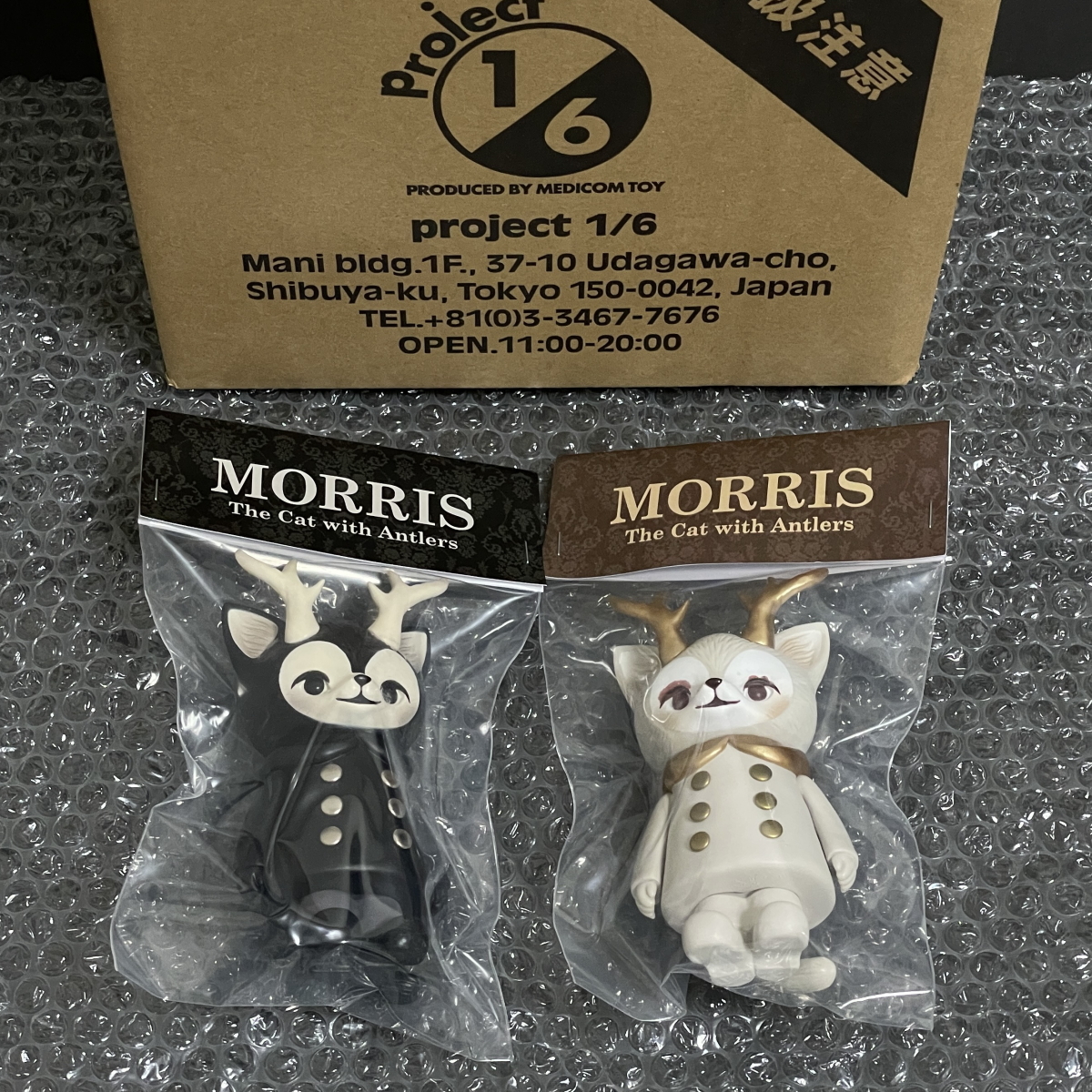 ホワイト ブラック モリス WHITE BLACK MORRIS ひなたかほり MEDICOM TOY メディコムトイ ホワイトモリス ブラックモリス_画像2