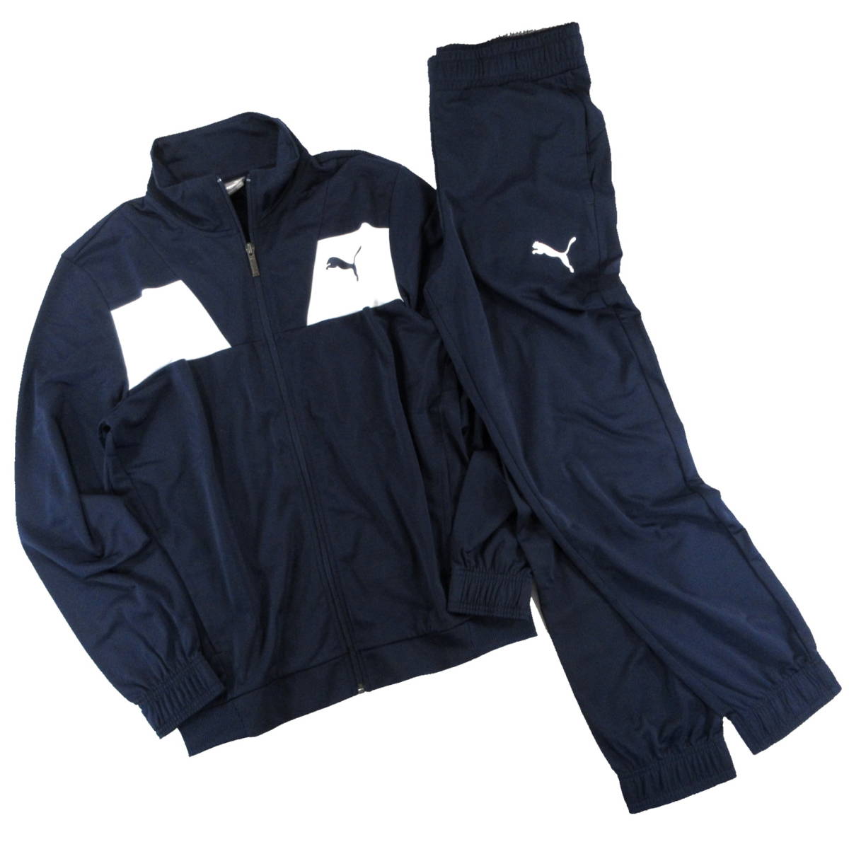 新品◇PUMA◇速乾 テックストライプ トレーニング スーツ 上下セット M