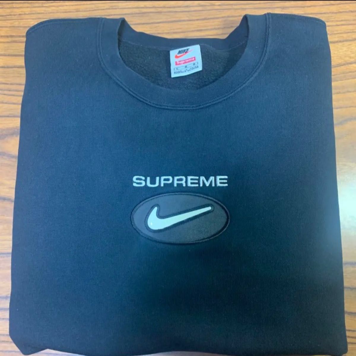 supreme NIKE コラボスウェット Tシャツ ジョングク着用 Supreme BLACK