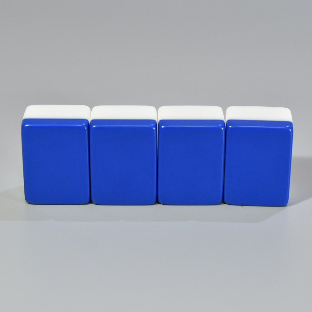 アモス用 28mm 全自動卓麻雀牌 紛失牌代用、牌さばき練習、DIYなどに 2索（ソー）×4牌 背面ブルー 2B04