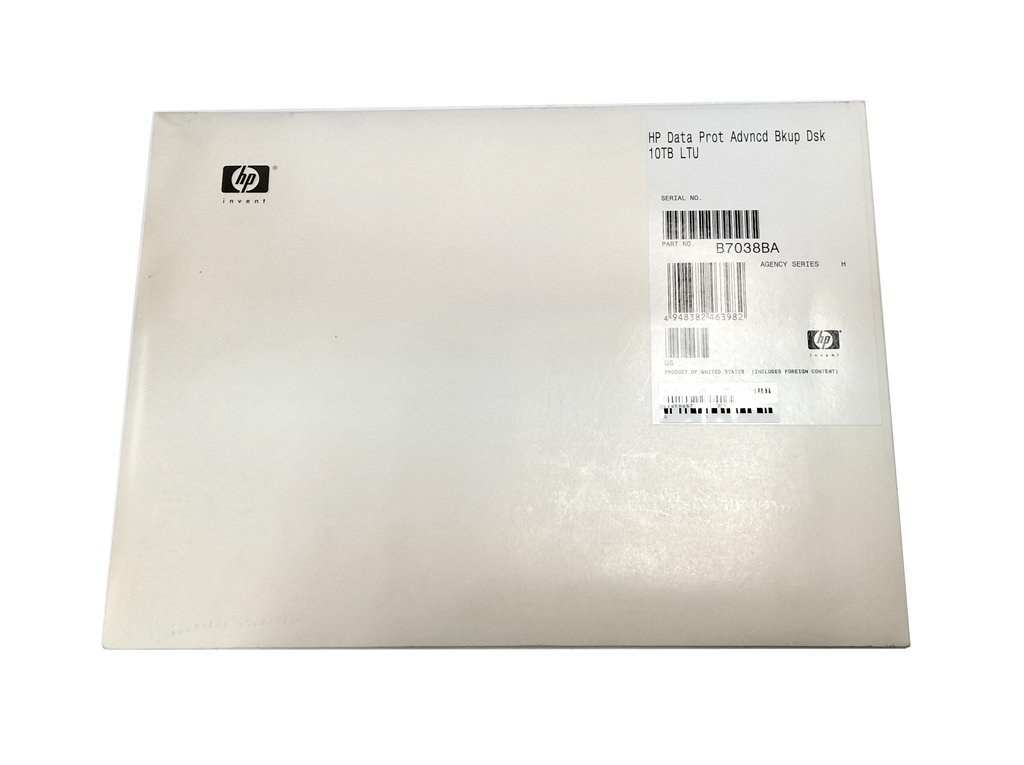 HP B7038BA Data Protector アドバンストバックアップディスク 10TB 使用権 新品_画像1