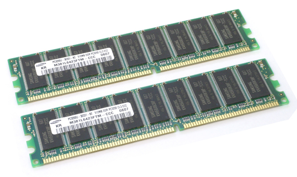 Samsung DDR PC3200 1GB ECC 【 新品2枚セット】_画像1