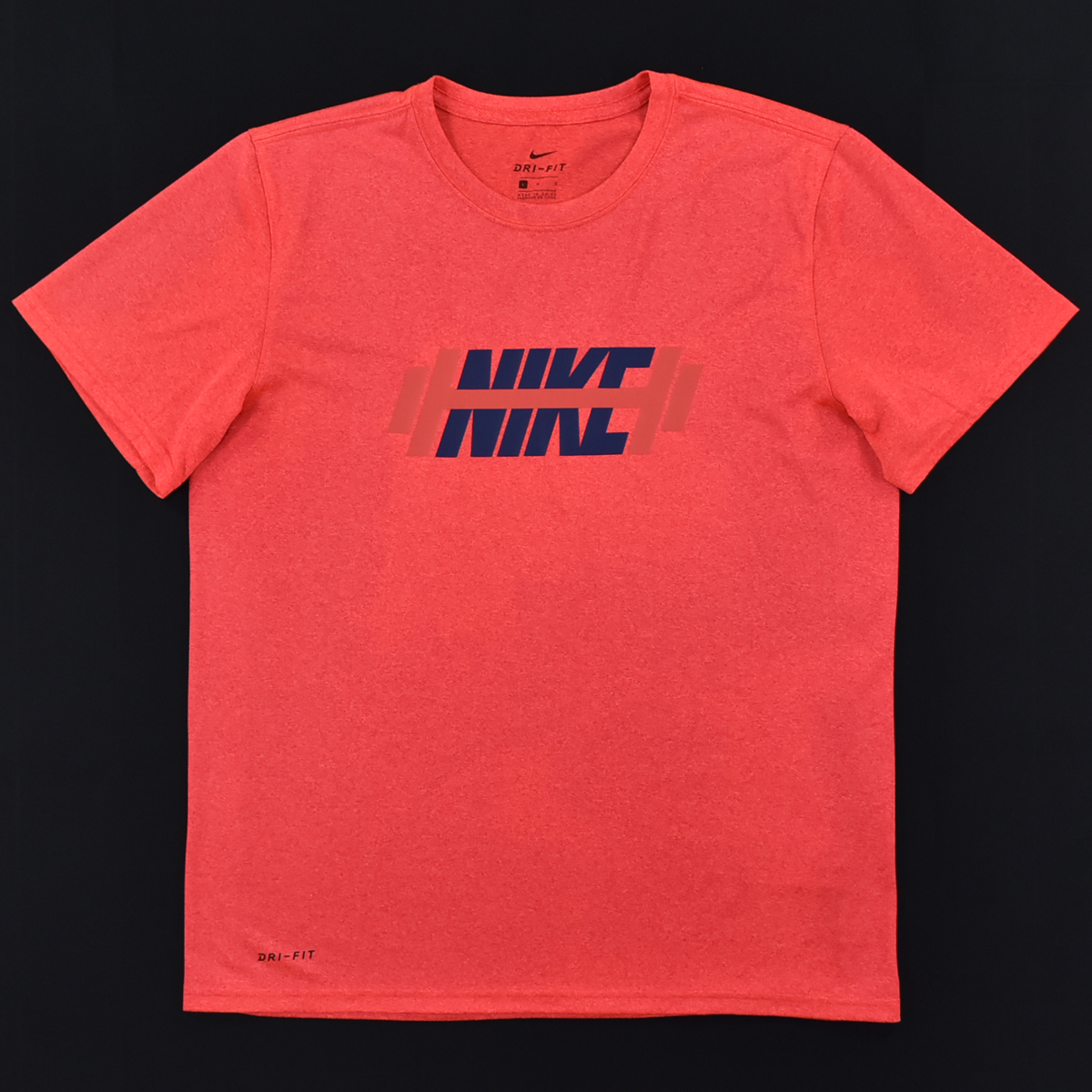 送料300円│NIKE ナイキ ★ DRI-FIT ドライフィット 半袖 Tシャツ 赤 メンズ L_画像2