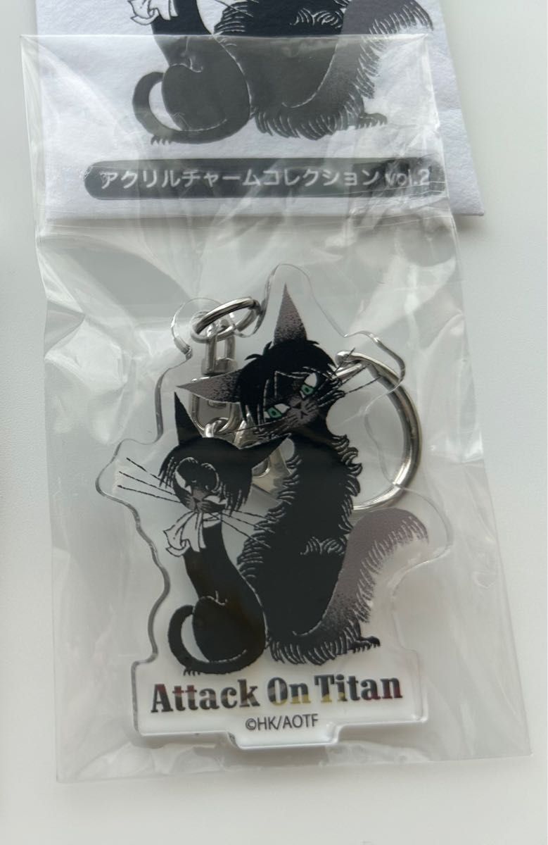 進撃の巨人 黒ねこ意匠 RE:SHAZAM コラボ グッズ 第2弾 エレン リヴァイ アクリルチャーム