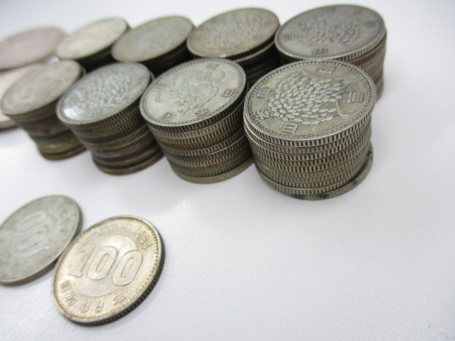100円銀貨（稲、オリンピック、鳳凰）82枚 1000円銀貨東京オリンピック