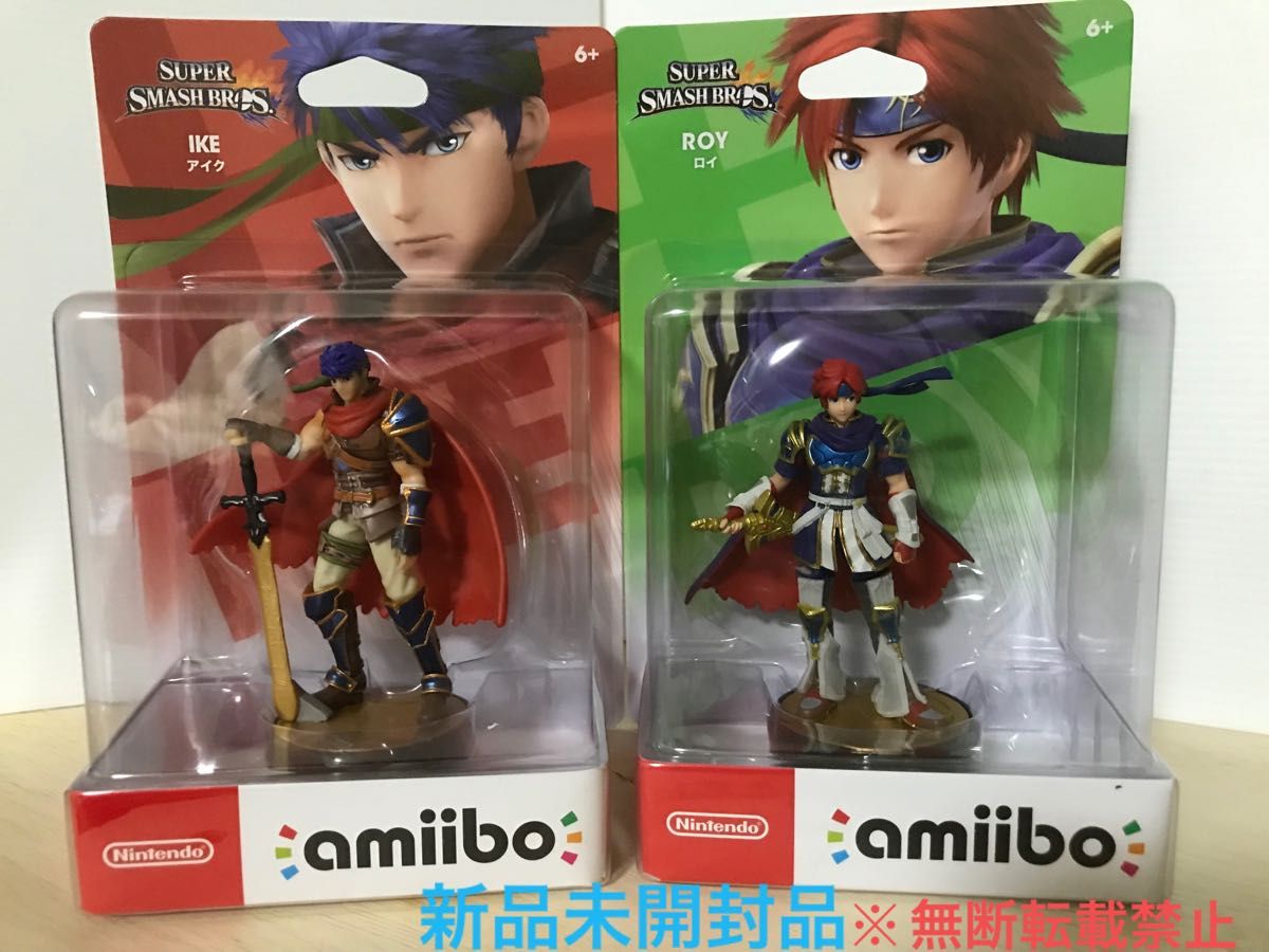 【新品未開封品】amiibo アミーボ 大乱闘スマブラ アイク ロイ 2種セット