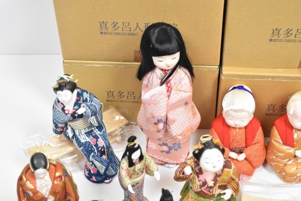  много подлинный много . куклы kimekomi суммировать комплект японская кукла украшение произведение искусства интерьер лето. .. белка родители . подлинный много . кукла .. кукла hinaningyo Ha-698S