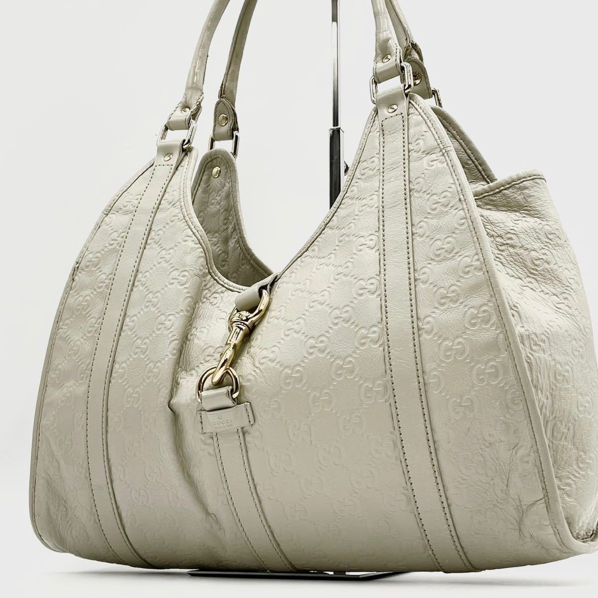 1円【極美品】GUCCI グッチトートバッグハンドバッグショルダーシマGG