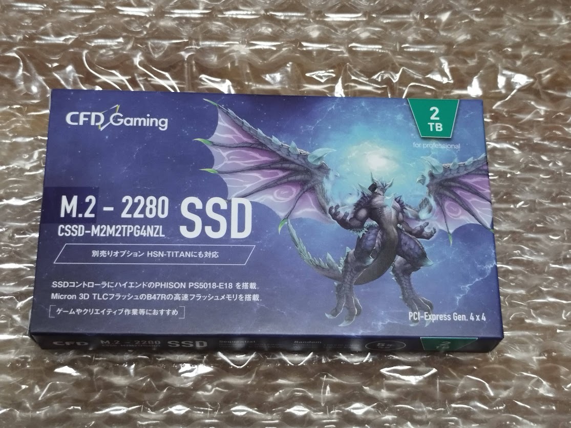 新品 CFD CSSD-M2M2TPG4NZL 内蔵SSD PCI-Express接続 CFD Gaming PG4NZL シリーズ 2TB /M.2