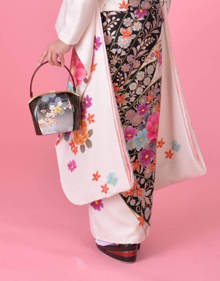 * long-sleeved kimono set No149- long kimono-like garment attaching - stock disposal sale 