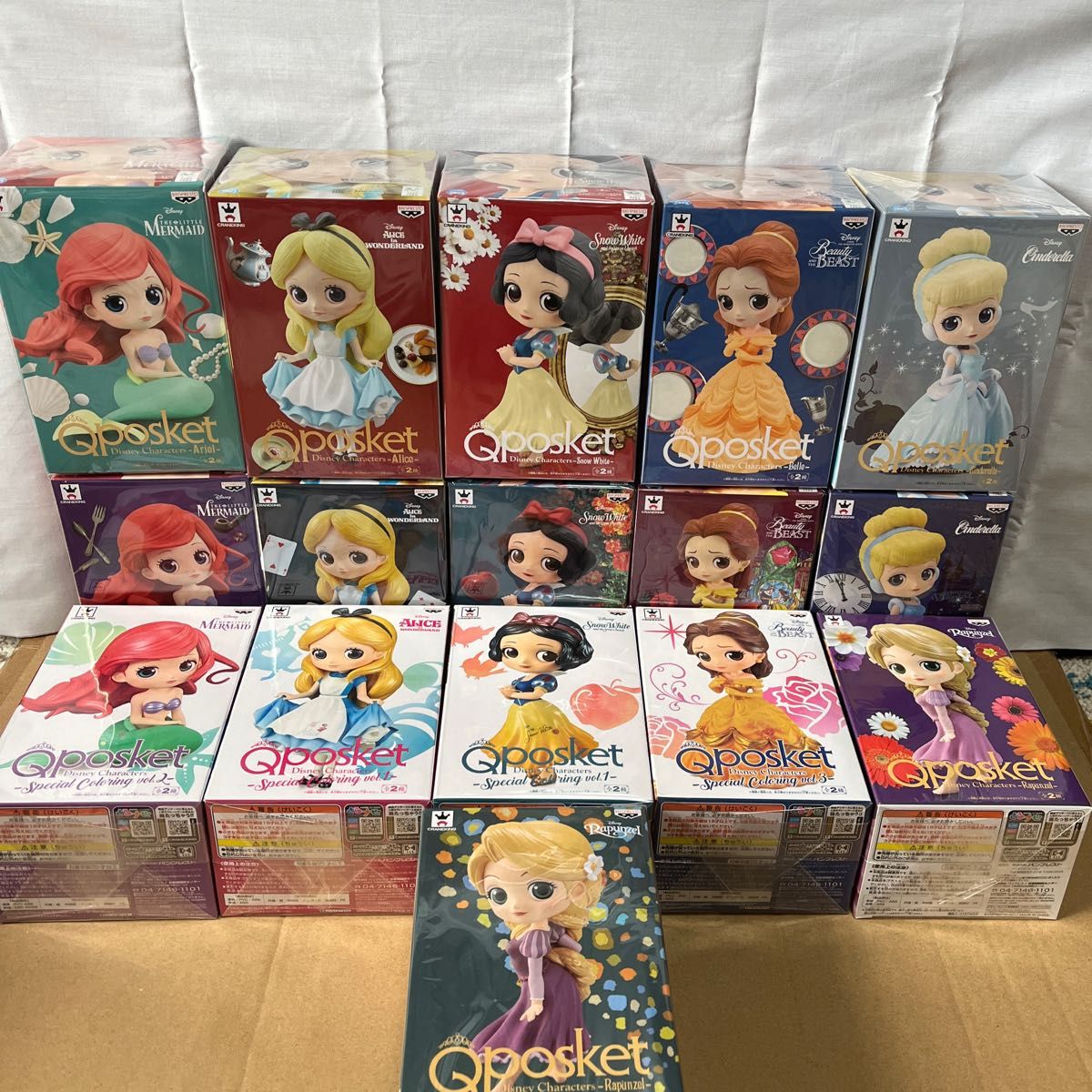 Ｑposket　キューポスケット　ディズニープリンセス　16個