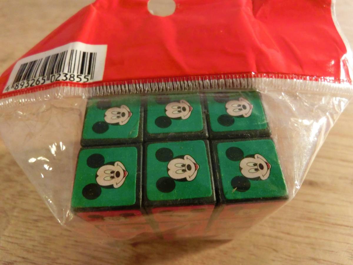 ミッキーマウス ルービックキューブ キーホルダー レトロ 玩具 デッドストック レア 希少 ディズニー 立体パズルの画像6