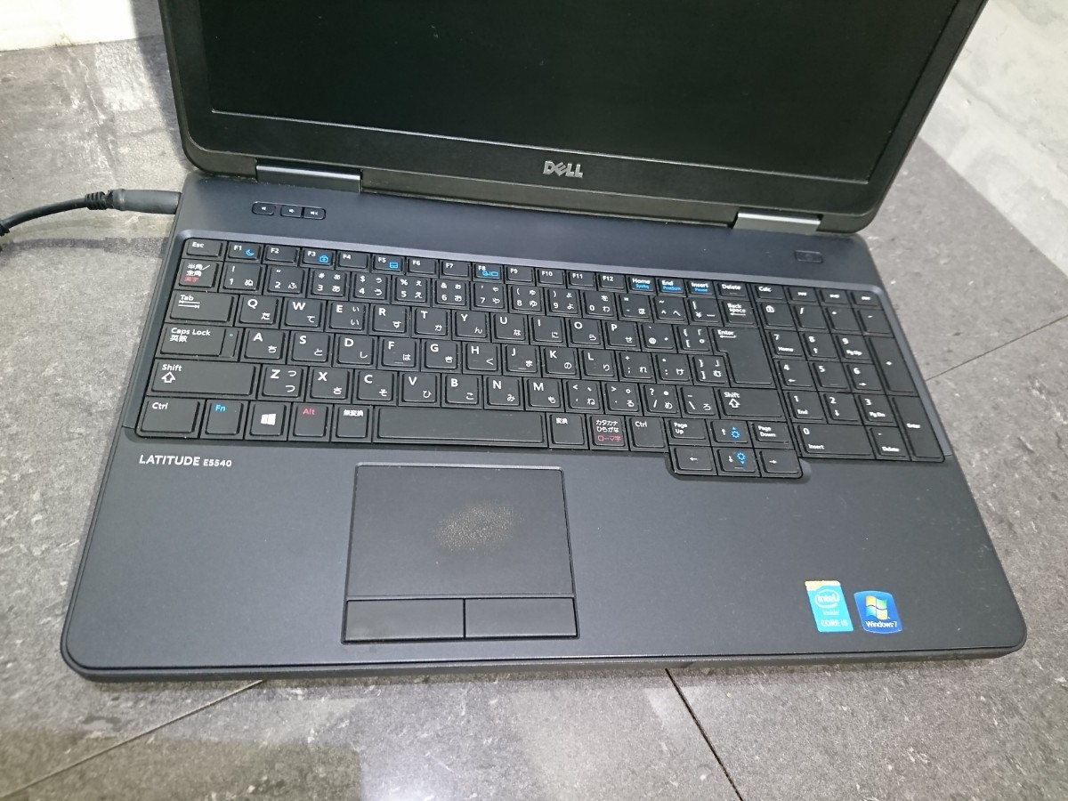 【ジャンク品】管1Q5 DELL LATITUDE E5540 CPU core i5 4.5世代 HDD無、HDDマウント有、メモリー無し、バッテリー有り 通電しませんでした_画像3