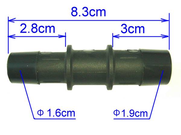 ★ヒーターホース ジョイント,変換 コネクター,接続 パイプ,Φ16mm-19mm/シェビーバン,エクスプレス,アストロ,エスカレード,エコノライン_画像2