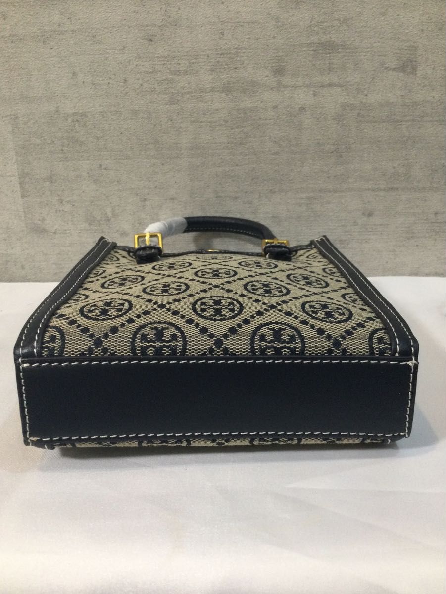 新品 トリーバーチ TORY BURCH Tモノグラム ジャカード ミニトート