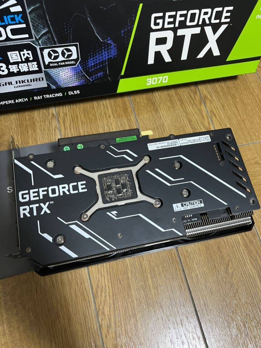 ジャンク扱い】NVIDIA GEFORCE RTX3070 グラフィックボード 玄人志向