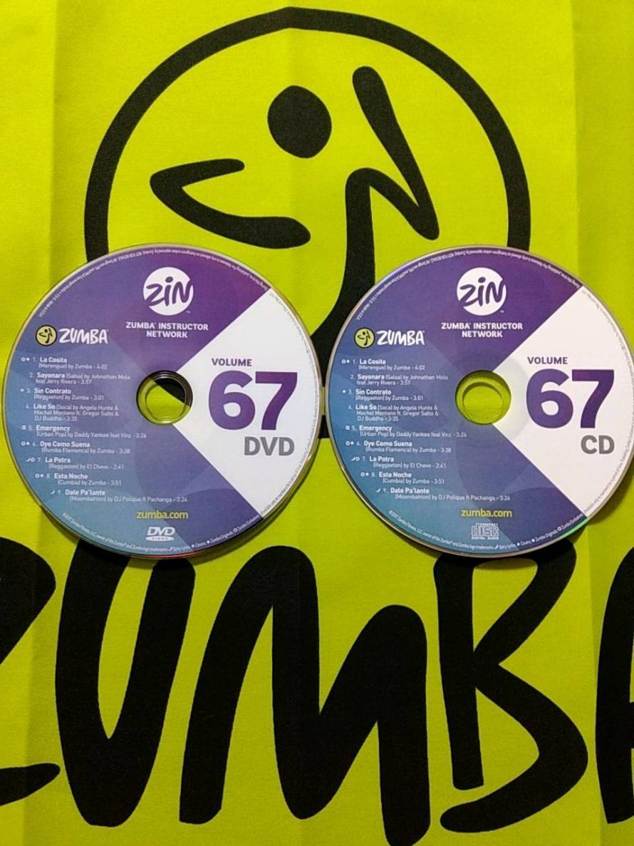 ZUMBA ズンバ ZIN67 CD＆DVD インストラクター専用｜PayPayフリマ