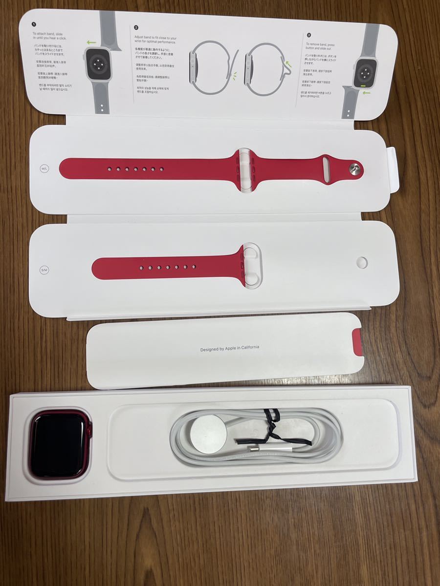Apple Watch Series 7 GPS+Cellular 45mm MKJU3J/A レッドアルミニウム