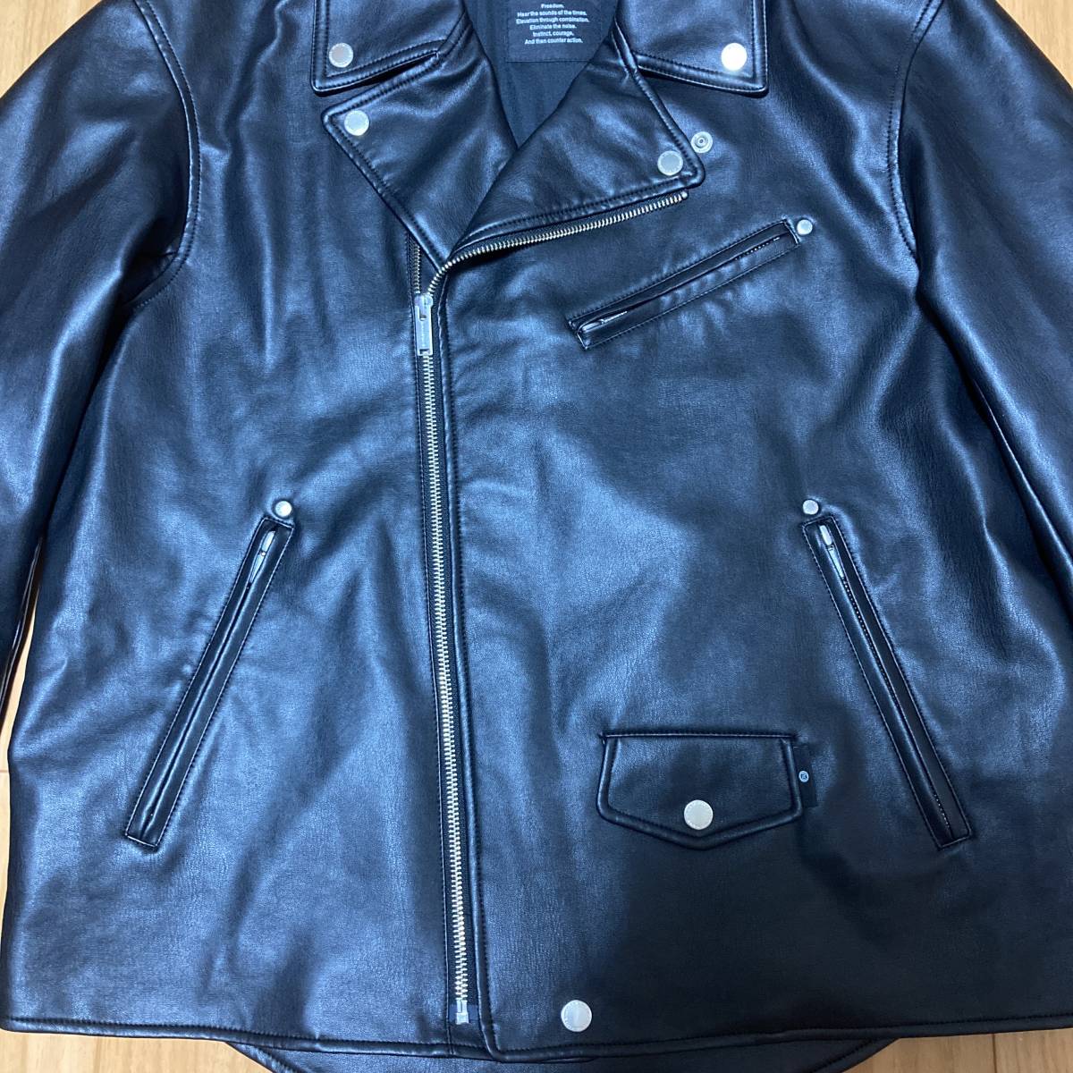 □新品□Lサイズ□GU X アンダーカバー フェイクレザージャケット