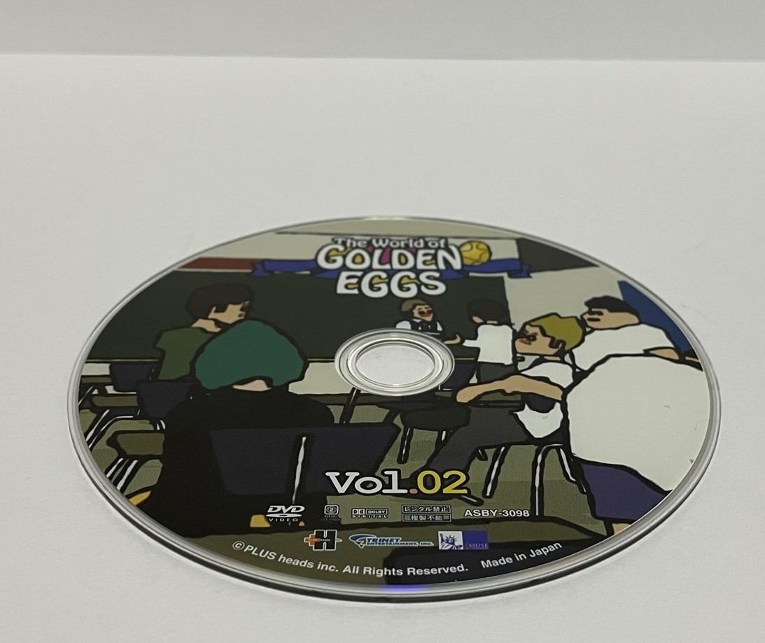 ▼ 即決 ▼ 【DVD：アニメ】 The World oh GOLDEN EGGS Vol.02 !! ディスクのみ わけあり 要注意_画像1