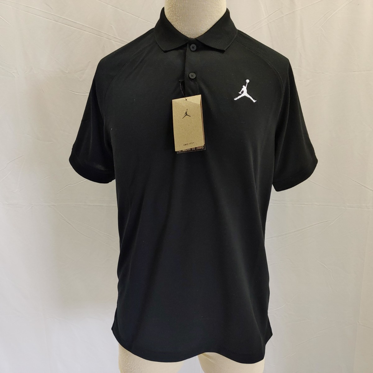 [ смысл большой выгода магазин ] Nike NIKE Jordan JORDAN Golf рубашка-поло M чёрный Jumpman Golf одежда DZ0540