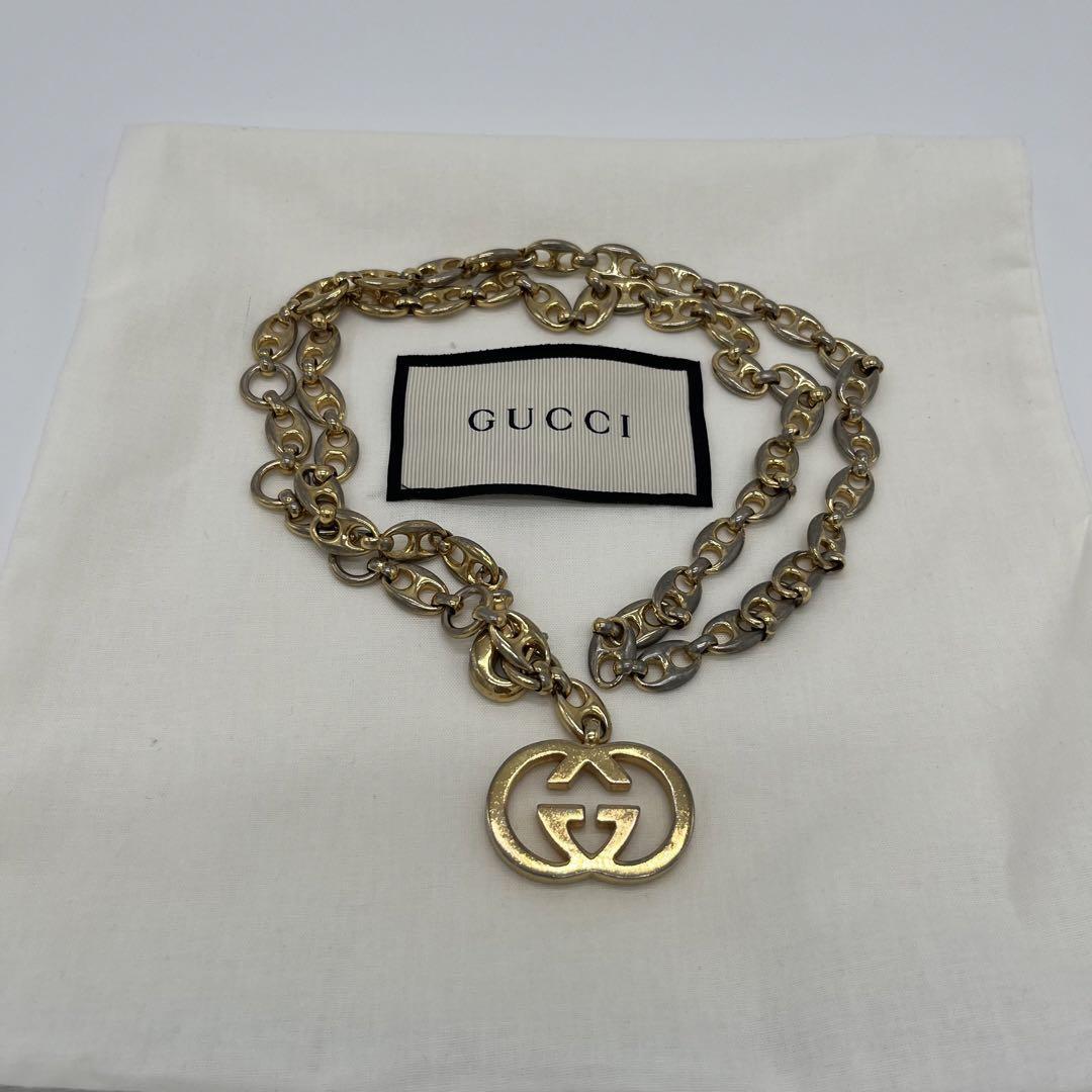 人気の商品 【廃盤品】GUCCI オールドグッチ ゴールド チェーンベルト