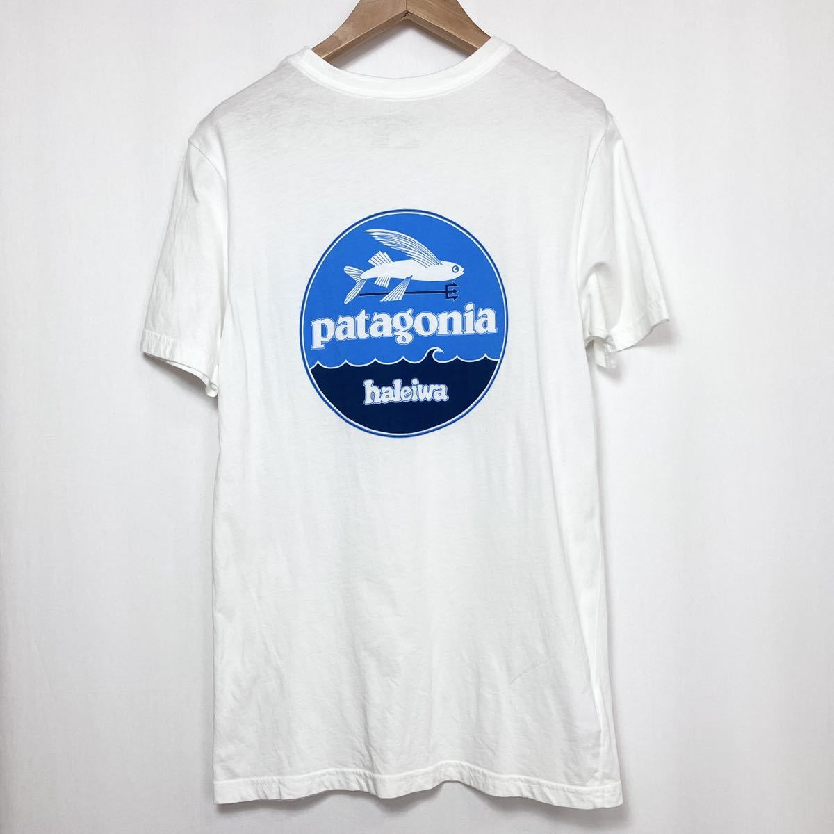 USA製】patagonia パタゴニア 半袖Tシャツ 白 XS haleiwa ハワイ