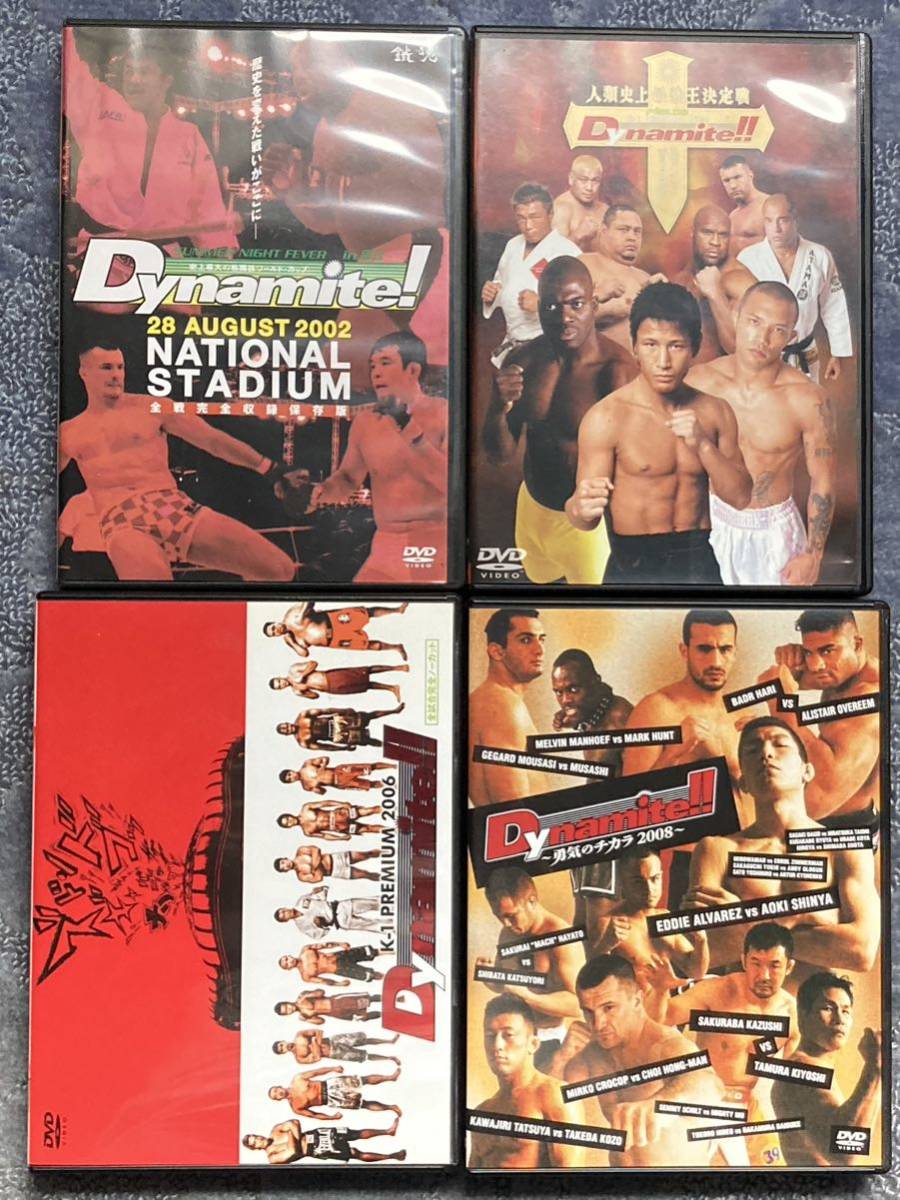 K-1 Dynamite! 格闘技DVDセット PRIDE，DREAM，RIZIN，UFC，UWF，RINGS