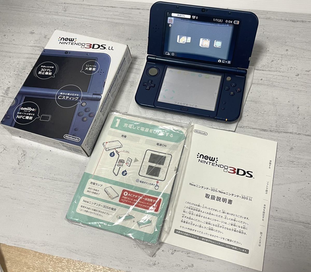 □ new NINTENDO 3DSLL □ 任天堂 Nintendo 3DSLL メタリックブルー