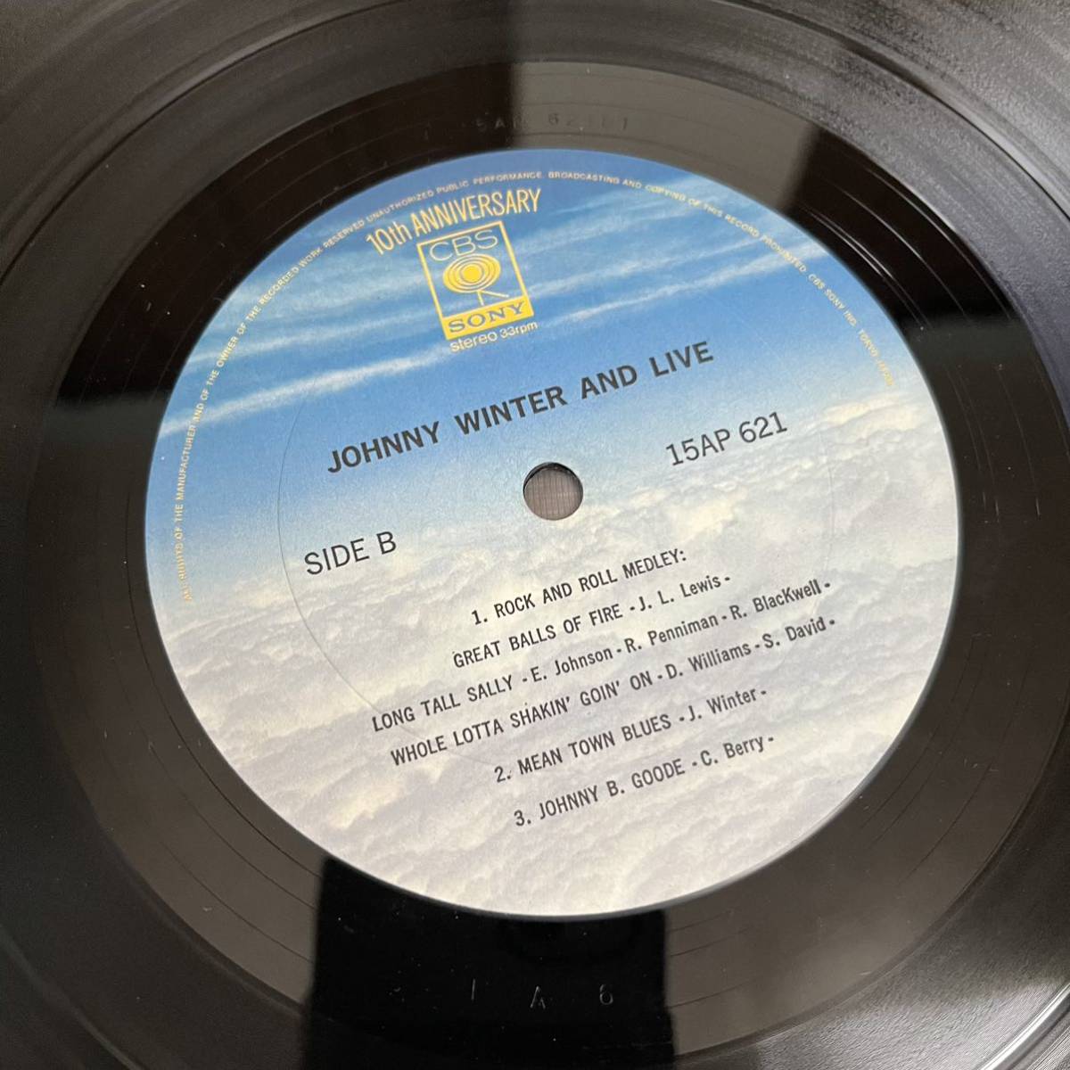 【国内盤】Live Johnny Winter and ジョニーウィンター / LP レコード / 15AP621 / ライナー有 / 洋楽ロック /_画像10