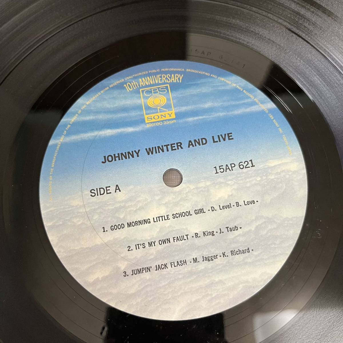 【国内盤】Live Johnny Winter and ジョニーウィンター / LP レコード / 15AP621 / ライナー有 / 洋楽ロック /_画像8