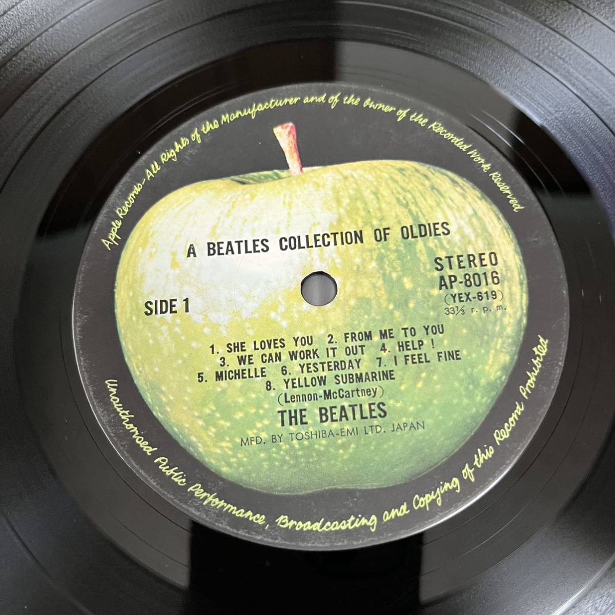 【国内盤】THE BEATLES OLDIES ビートルズ オールディーズ / LP レコード / APPLE AP8016 / ライナー有 / 洋楽ロック /_画像8