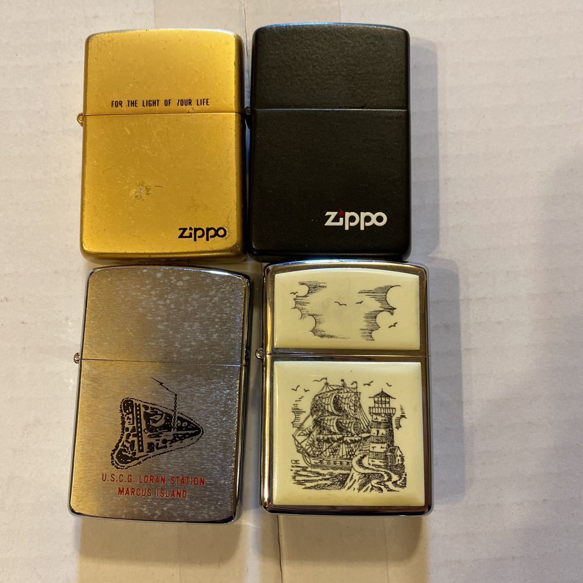 1円スタートZIPPO ソリッドブラス ヴィンテージ ウインディ等まとめ