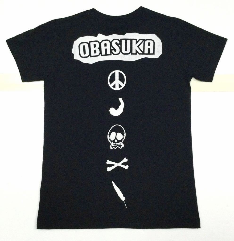 新品「OBASUKA」“081013” プリント×ロゴ刺繍デザイン クルーネック Tシャツ SIZE:1 日本製_画像2
