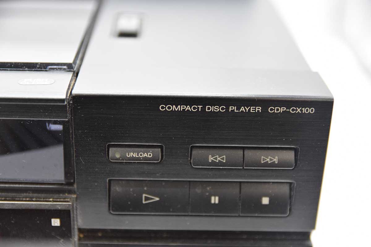 *[ original remote control attaching ./ operation goods ]SONY CD deck CDP-CX100 100 disk change CD100 sheets changer mechanism installing CD player RM-DX100