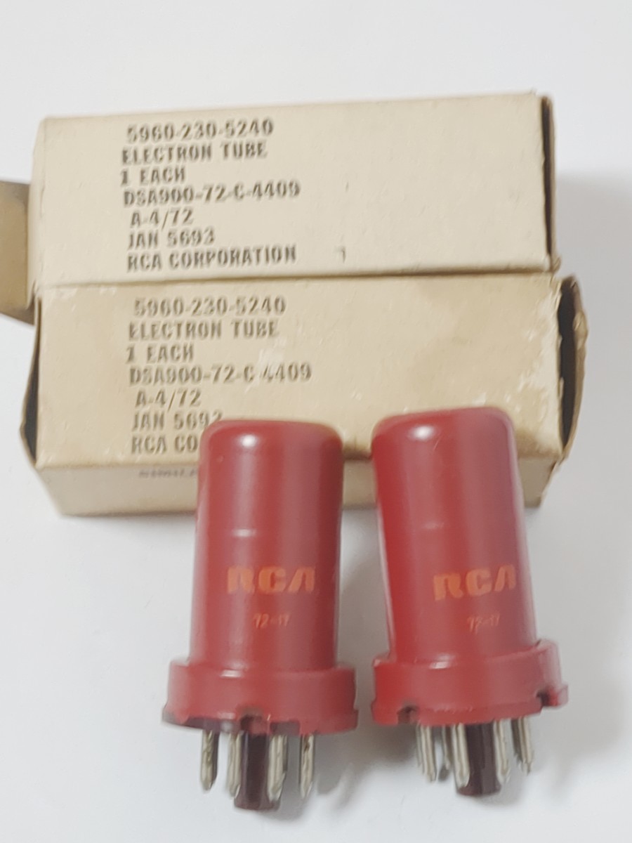 ふるさと割】 14881 RCA JAN 5693 同一ロット 2本 未使用 真空管