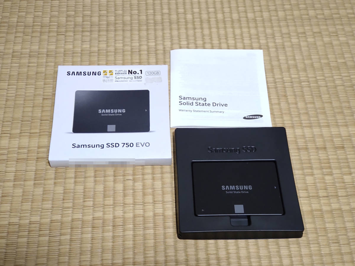 Samsung 750 EVO MZ-750120B/IT 120GB USED(64GB～)｜売買されたオークション情報、ヤフオク! の商品情報をアーカイブ公開 オークファン（aucfan.com）
