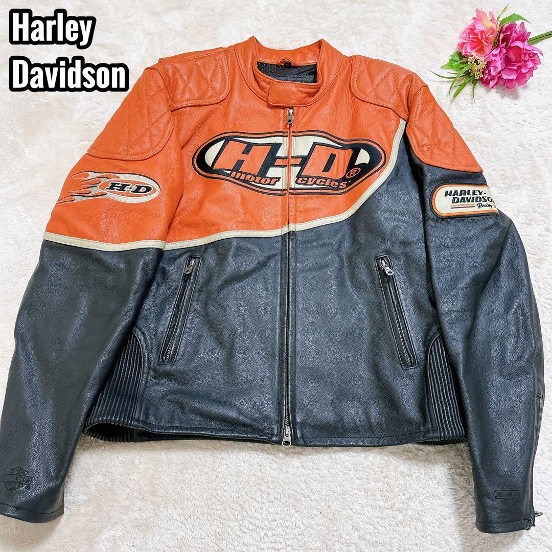 ヤフオク! - Harley-Davidson シングル ライダース ジャケッ