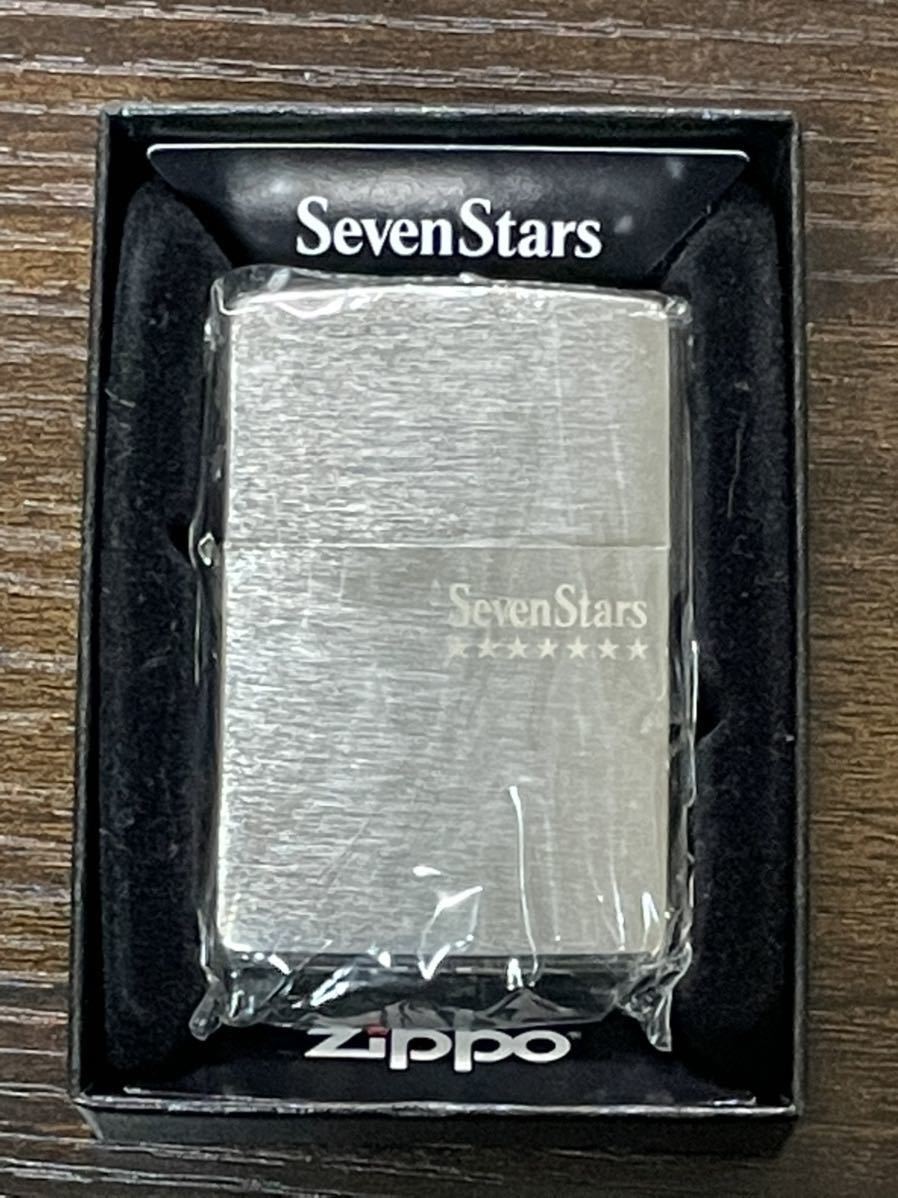 zippo Seven Stars silver 限定品 七連星 セブンスター 2016年製 SEVEN STARS デットストック ケース 保証書_画像1