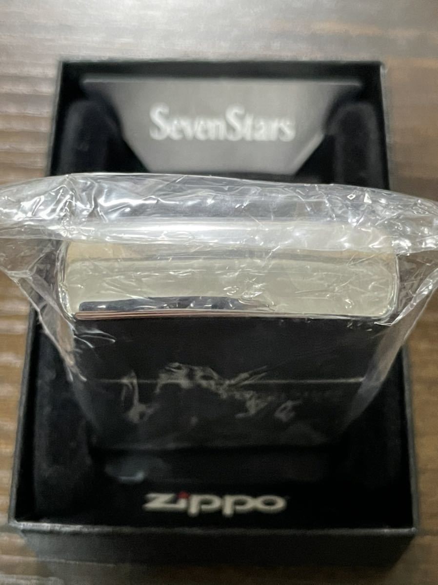 zippo Seven Stars silver 限定品 七連星 セブンスター 2016年製 SEVEN STARS デットストック ケース 保証書_画像4