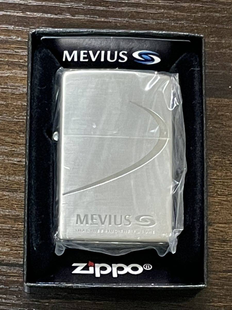 zippo MEVIUS 3rd Anniversary 限定品 メビウス 3周年記念 2015年製 silver 前面刻印 デットストック 当選品 MILD SEVEN マイルドセブン_画像1