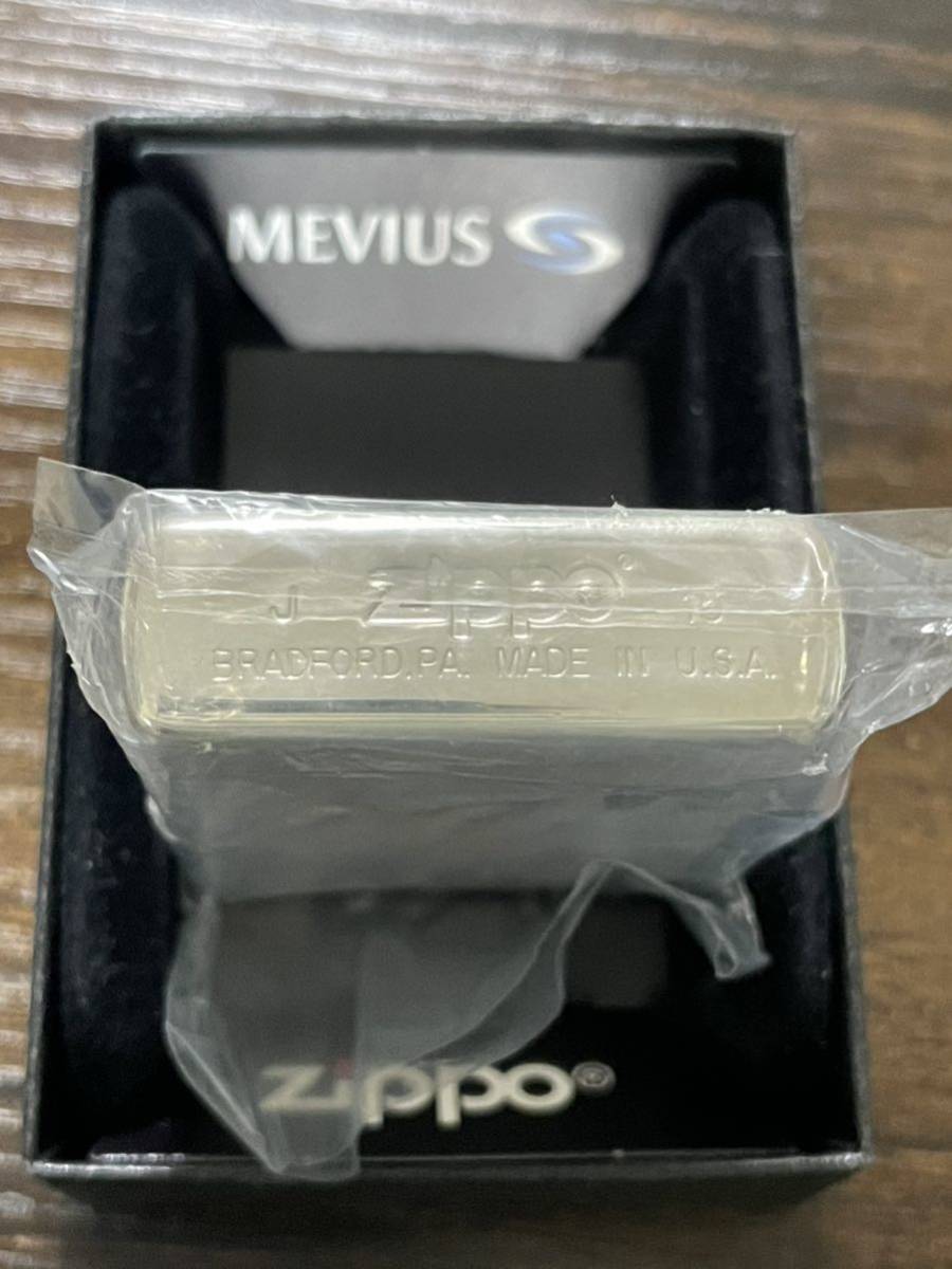 zippo MEVIUS 3rd Anniversary 限定品 メビウス 3周年記念 2015年製 silver 前面刻印 デットストック 当選品 MILD SEVEN マイルドセブン_画像2