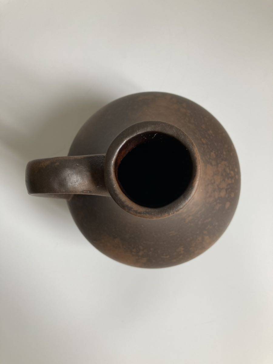 西ドイツ製 ヴィンテージ陶器⑩ 花器 一輪挿し ミッドセンチュリーフラワーベース アンティーク壺_画像3