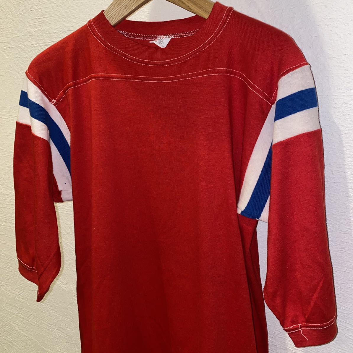 送料無料 80s 美品 vintage USA製 Sportswear フットボール Tシャツ XL アメリカ製 russell athletic  70s カレッジ nike champion hanes