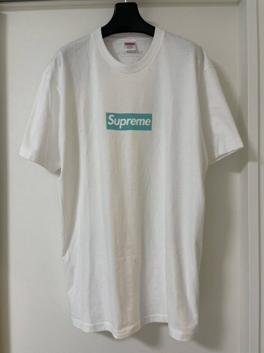 正規品新品同様Supreme x Tiffany boxlogo tee L シュプリーム