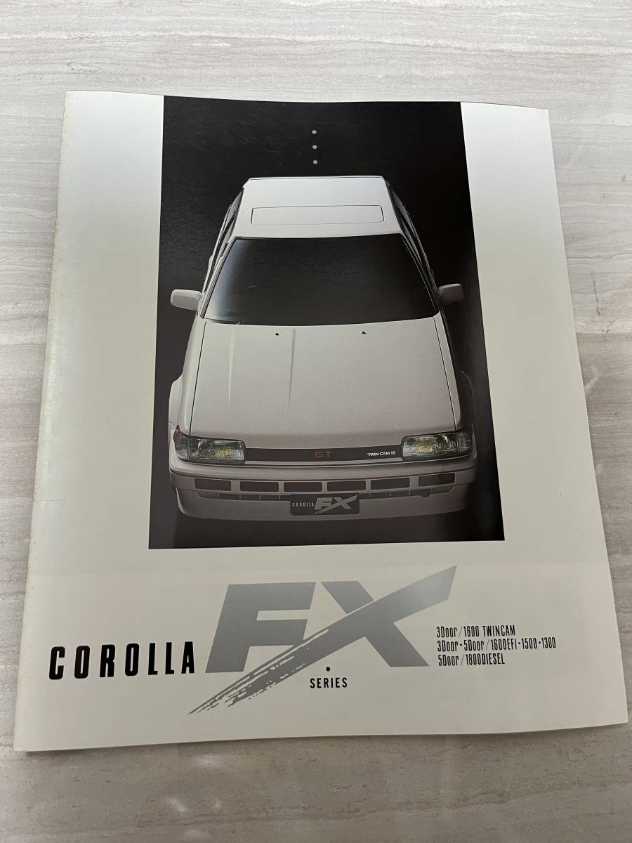 トヨタ　TOYOTA　カローラFX　COROLLA FX FXシリーズ　カタログ　当時物　SM2786_画像1